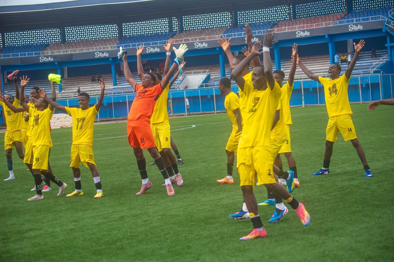 The champions celebrate