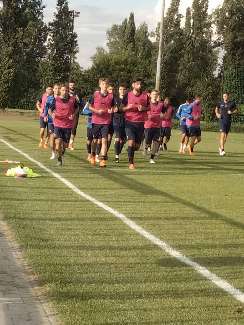 Conditioning work with the first team